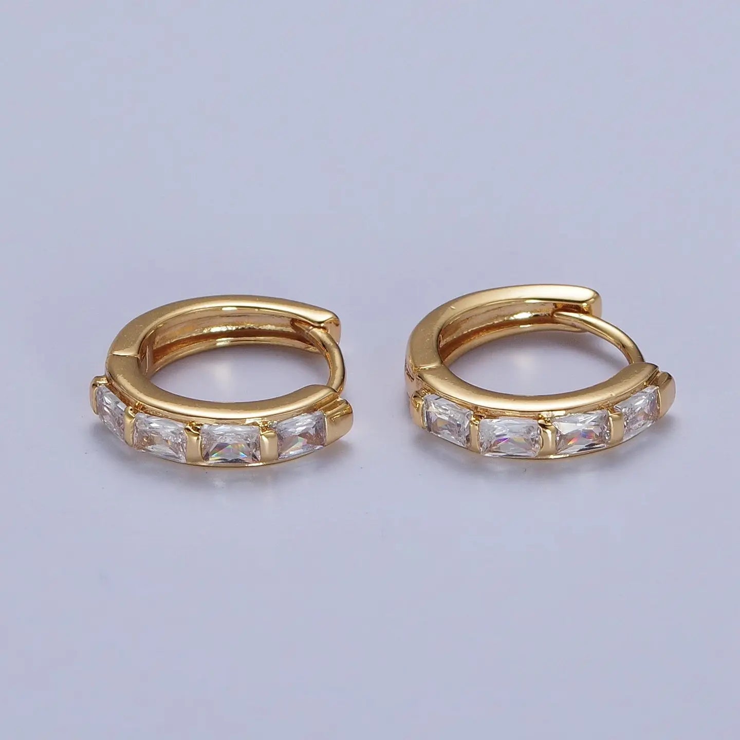 Baguette Huggie Hoops