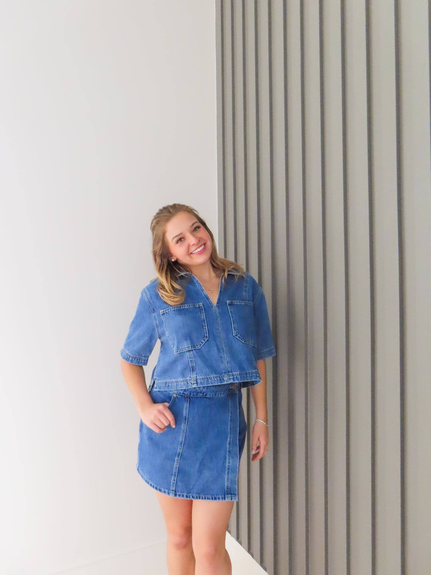 Willa Denim Top