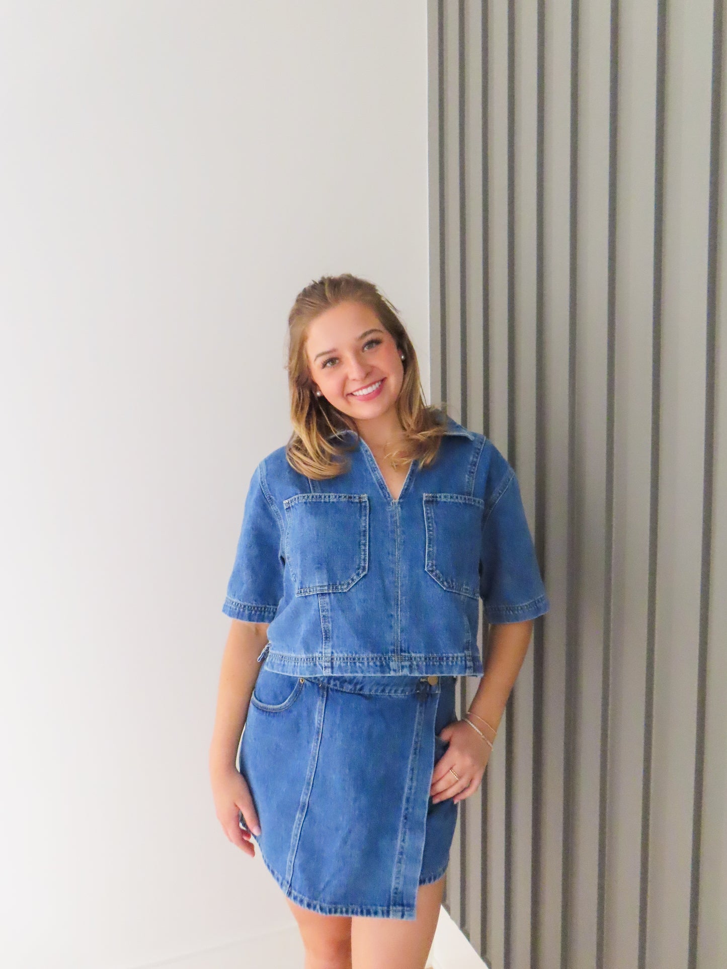 Willa Denim Top