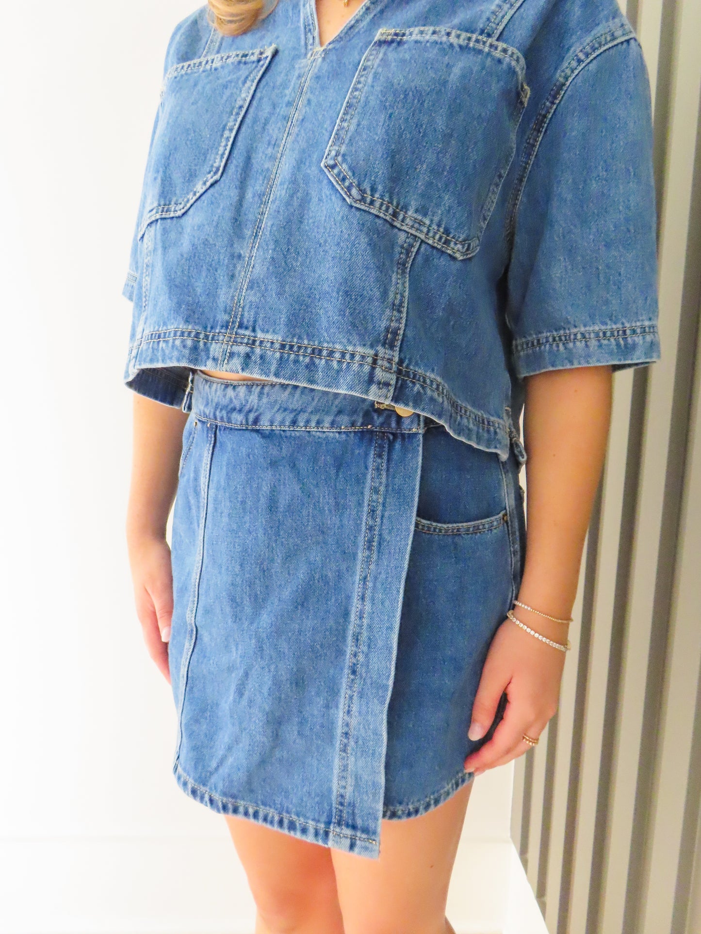 Luna Denim Skort