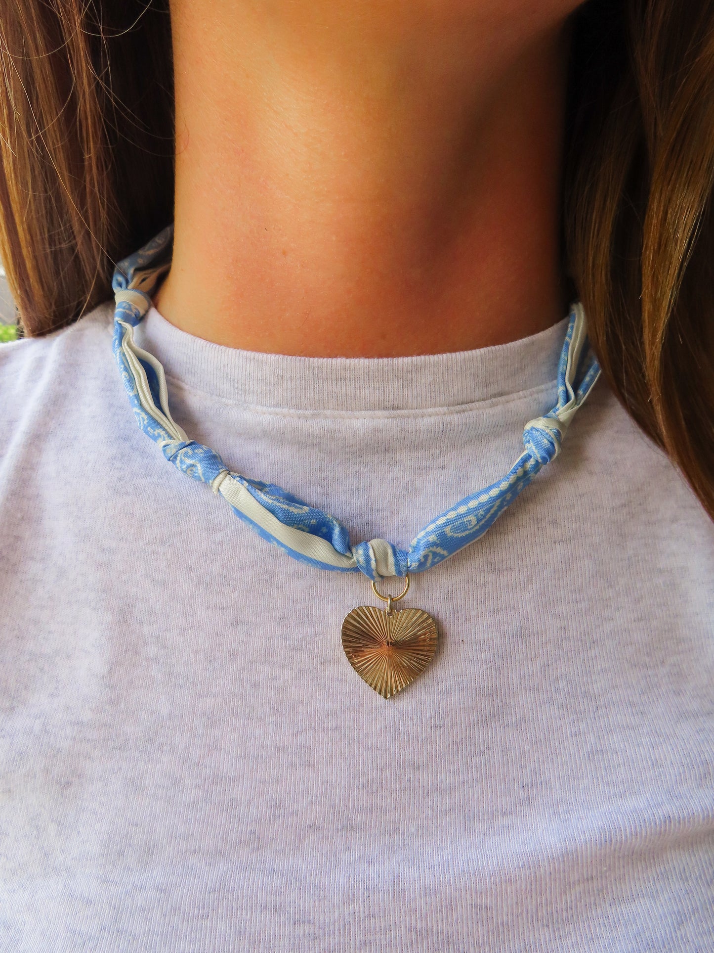 Bandana charm necklace