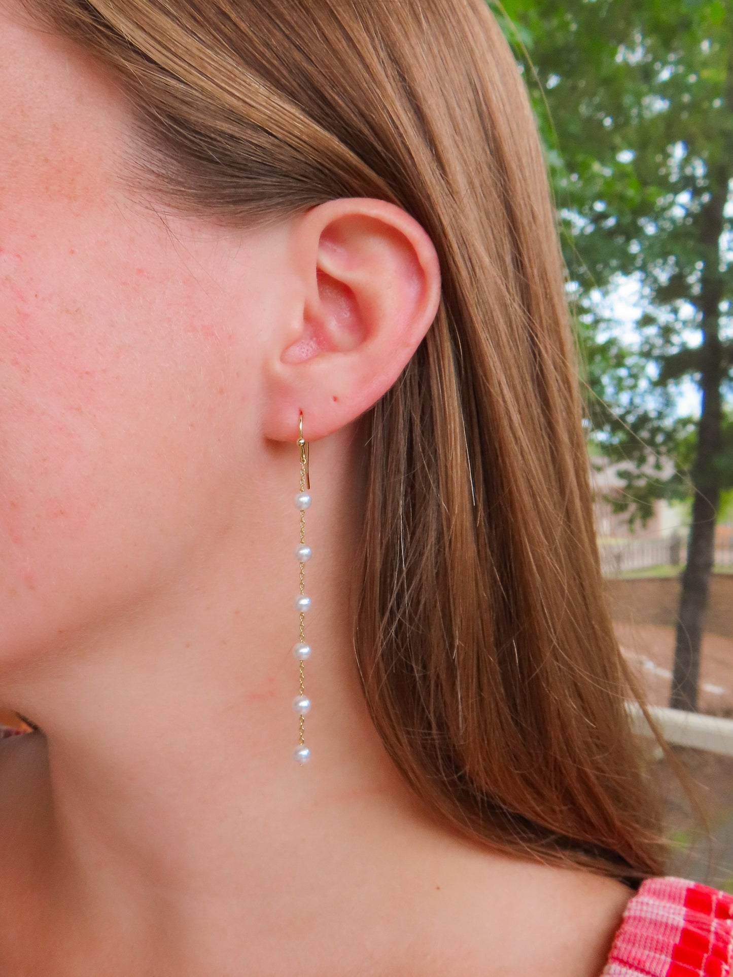 Pearl drop earrings